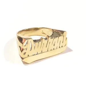Classic Name Ring