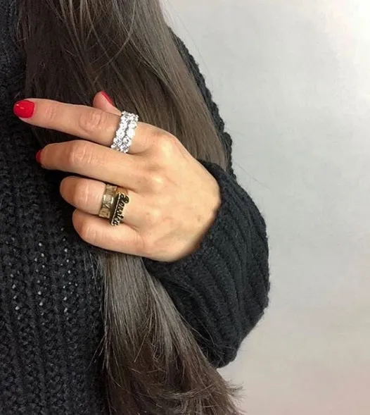 Classic Name Ring