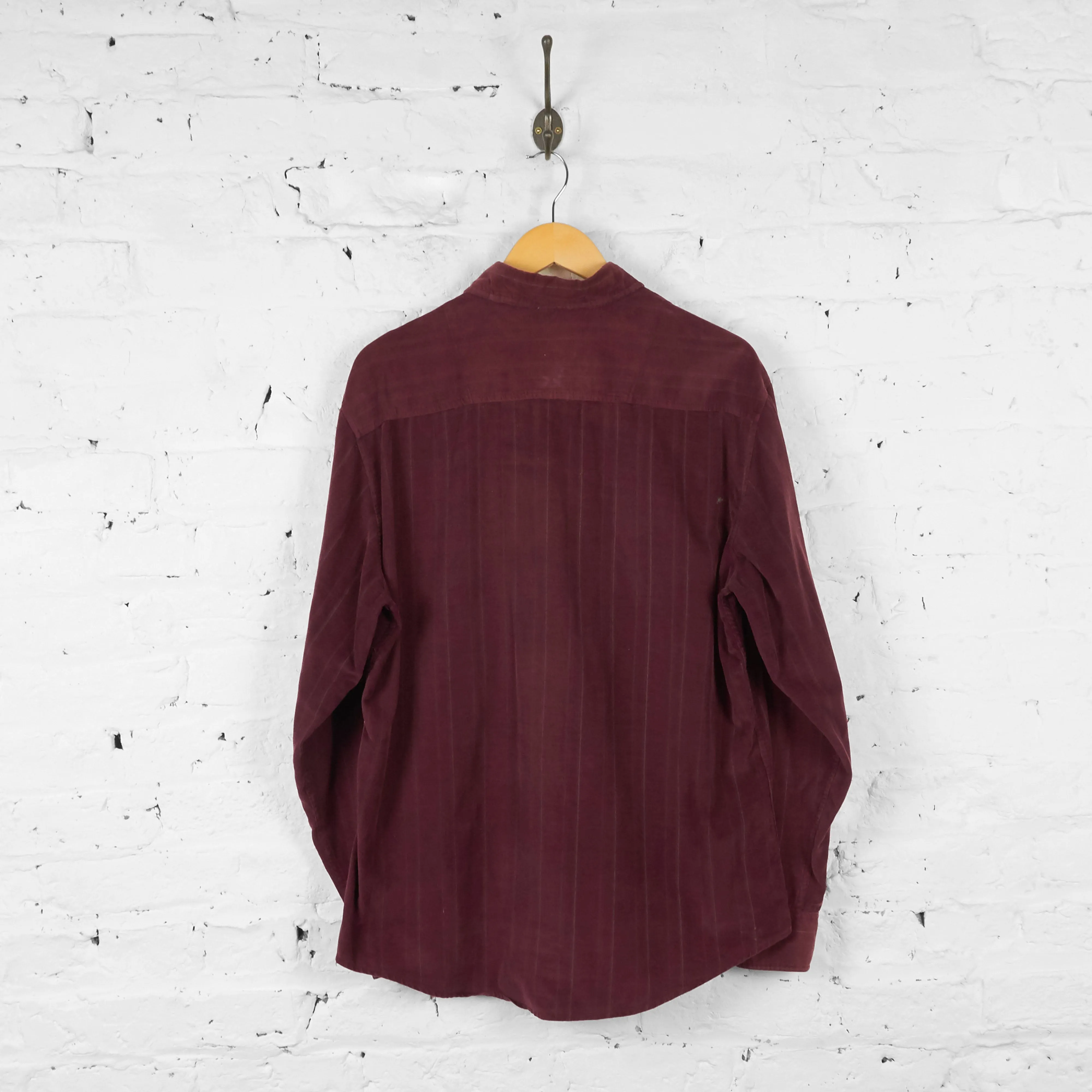 Corduroy Shirt - Maroon - L