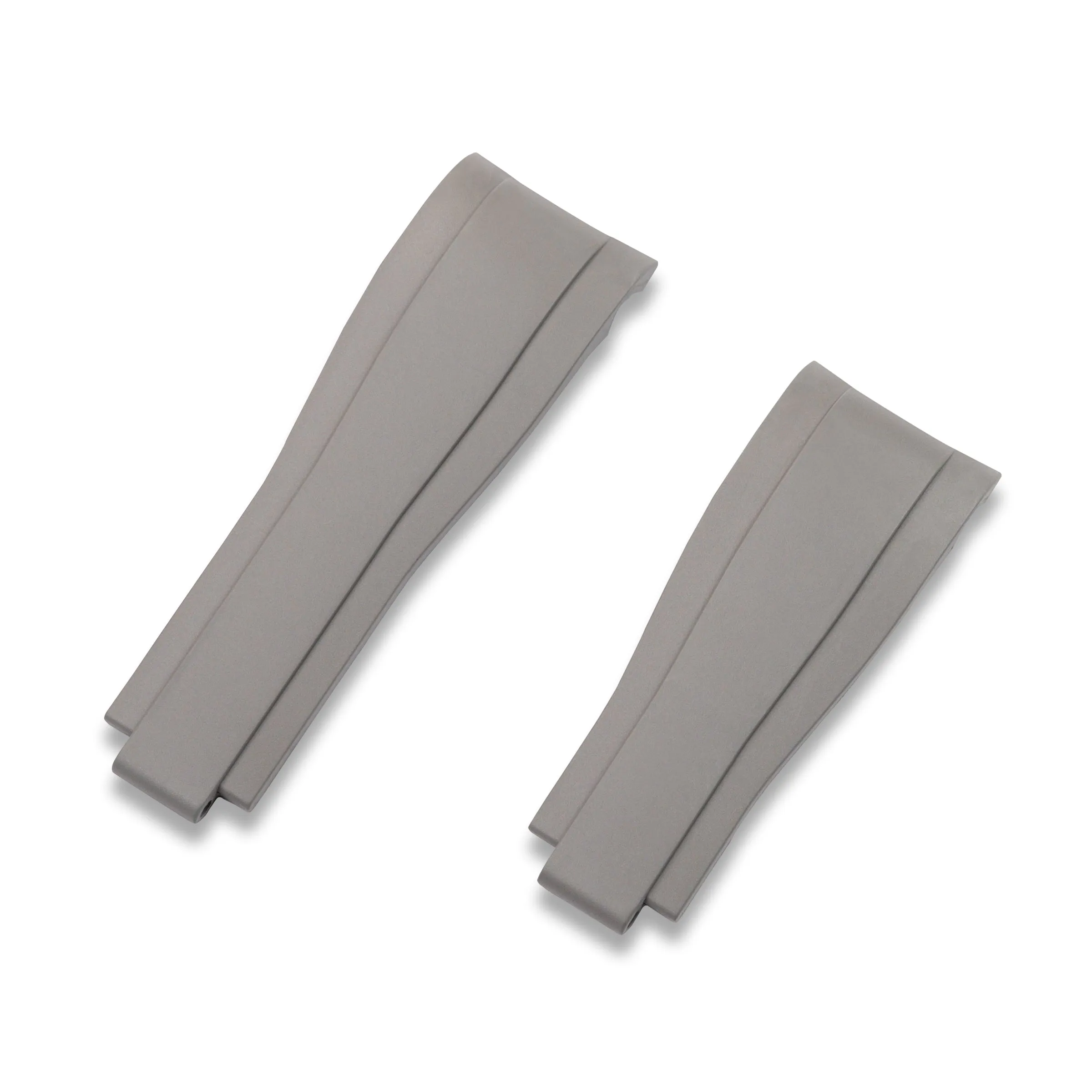 CURVED END RUBBER STRAP FOR ROLEX SUBMARINER REF.14060, 14060M & 114060 (RS01 DEPLOYANT STYLE)