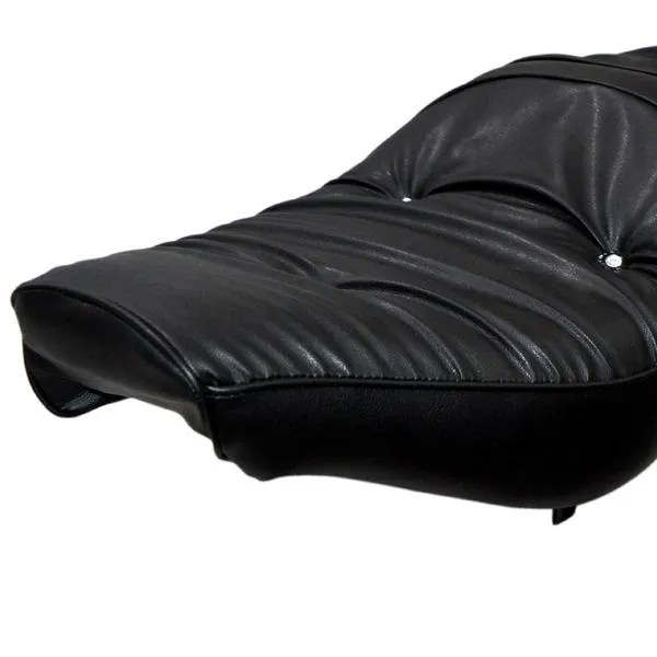 Custom Cruiser Seat Full Low (Black) for Royal Enfield Classics,Standard,Electra,Thunderbird 350/500