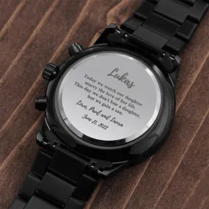 Customizable watch for son-in-law