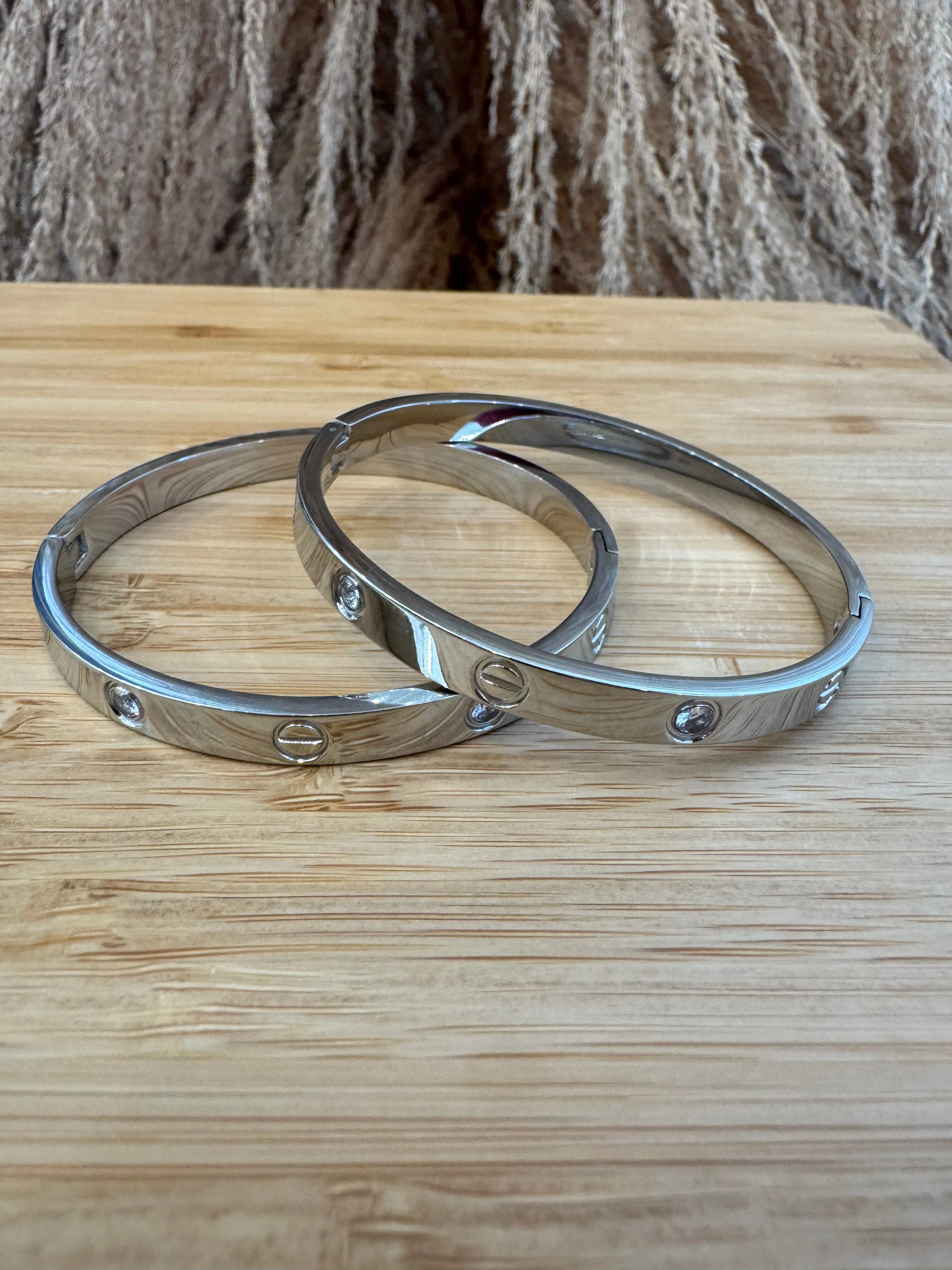 Diamond Bangle Bracelet - Silver 180