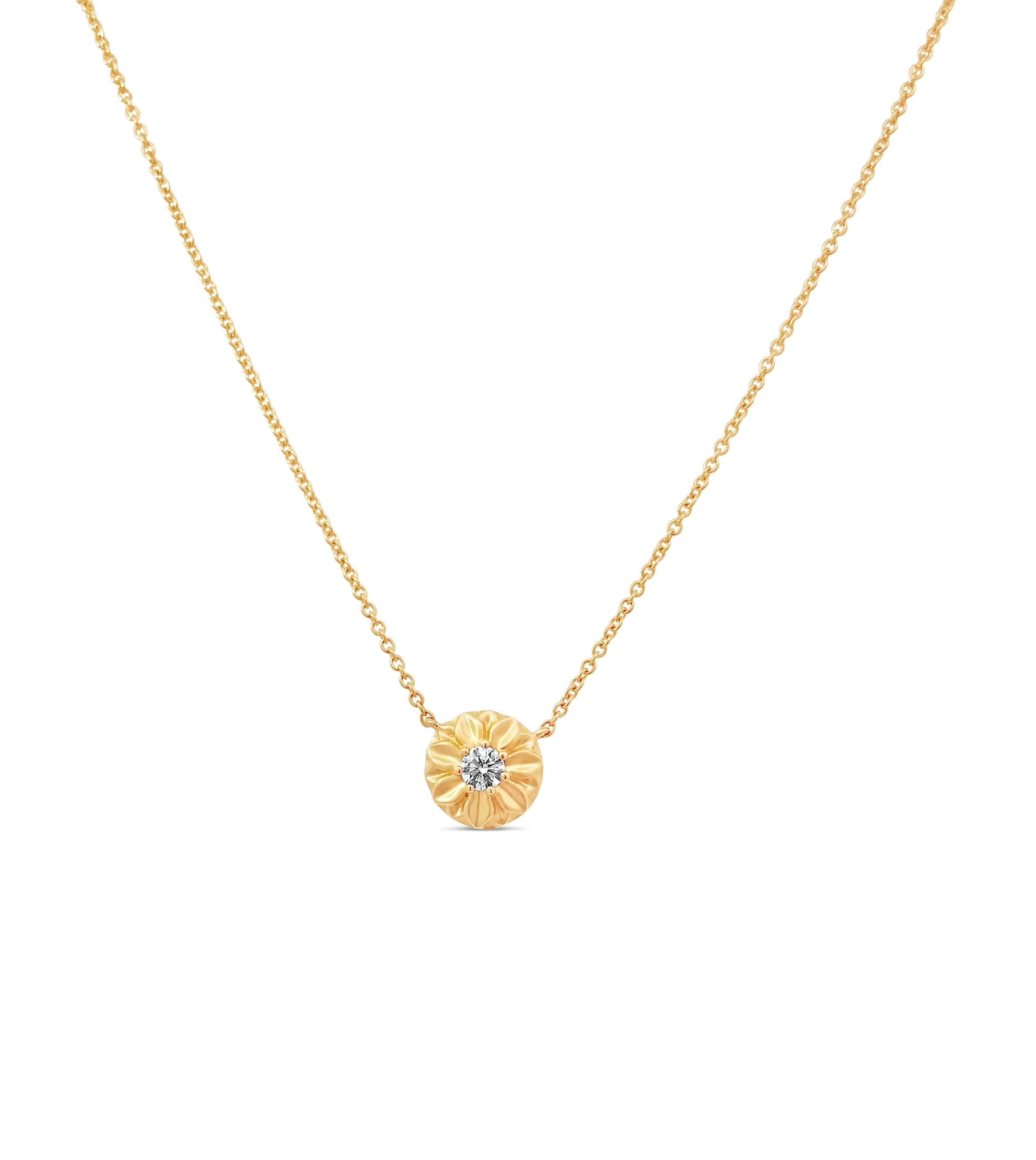 Diamond Flower Necklace