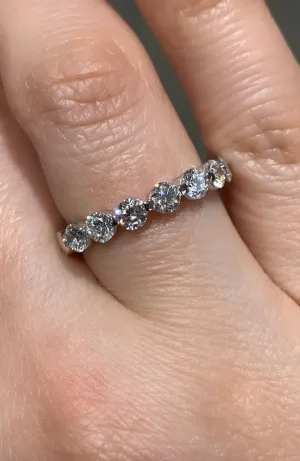 Diamond Single Prong Eternity Band 1.99ct tw
