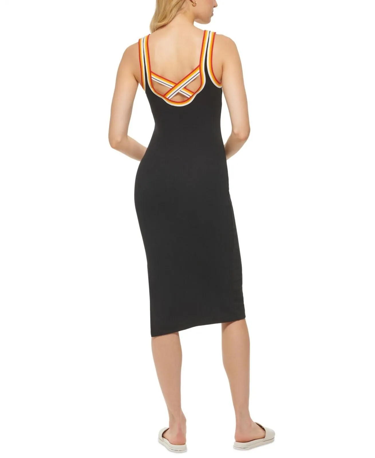 Dkny Jeans Women's Rainbow-Strap Tank Dress E2EMDNUP
