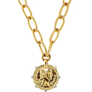 Dyrberg Kern Jenni Gold Oval Link Necklace