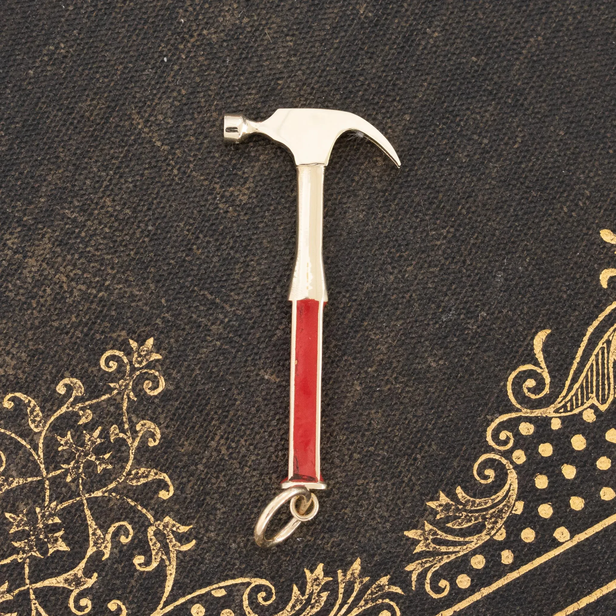 Enamel Hammer Tool Charm
