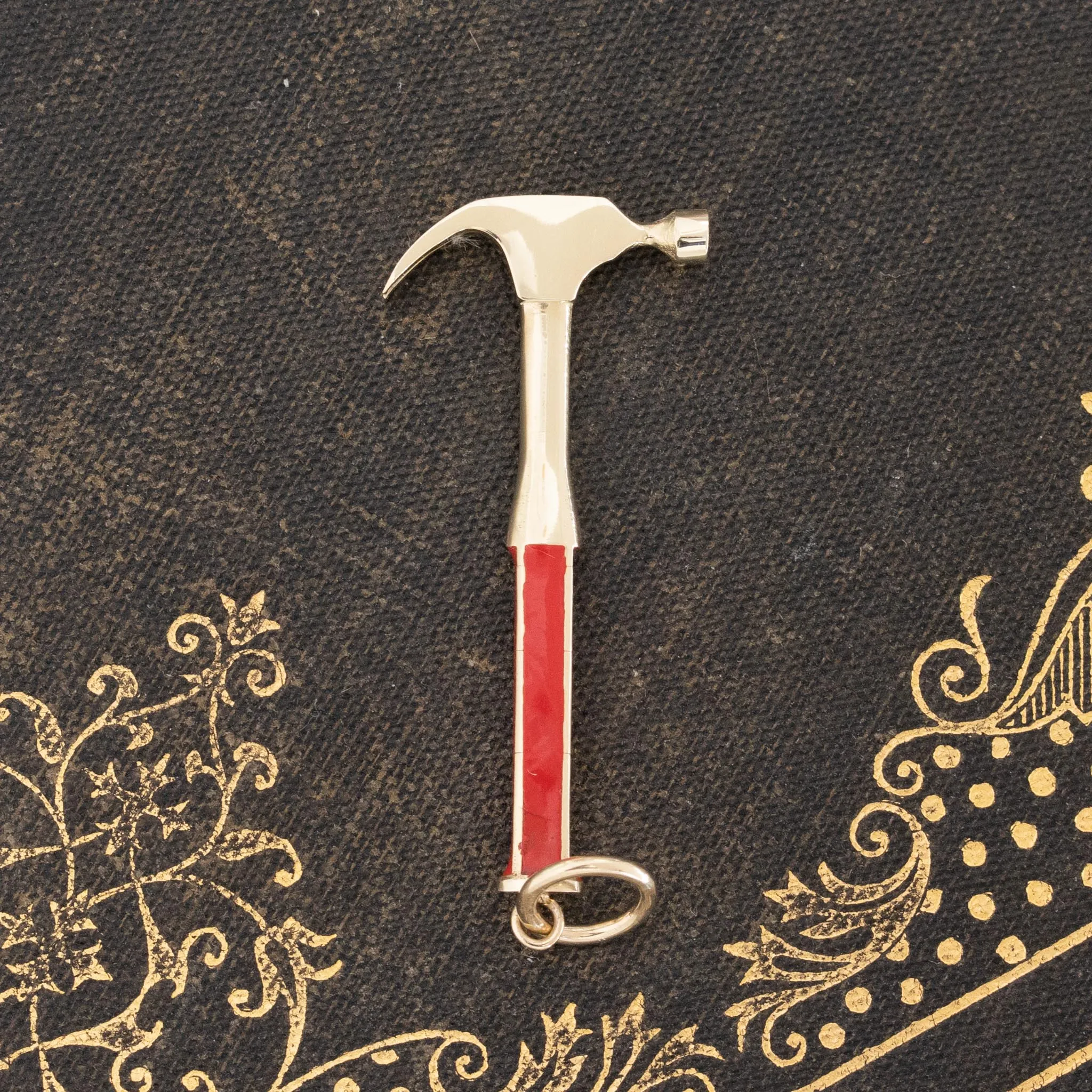 Enamel Hammer Tool Charm