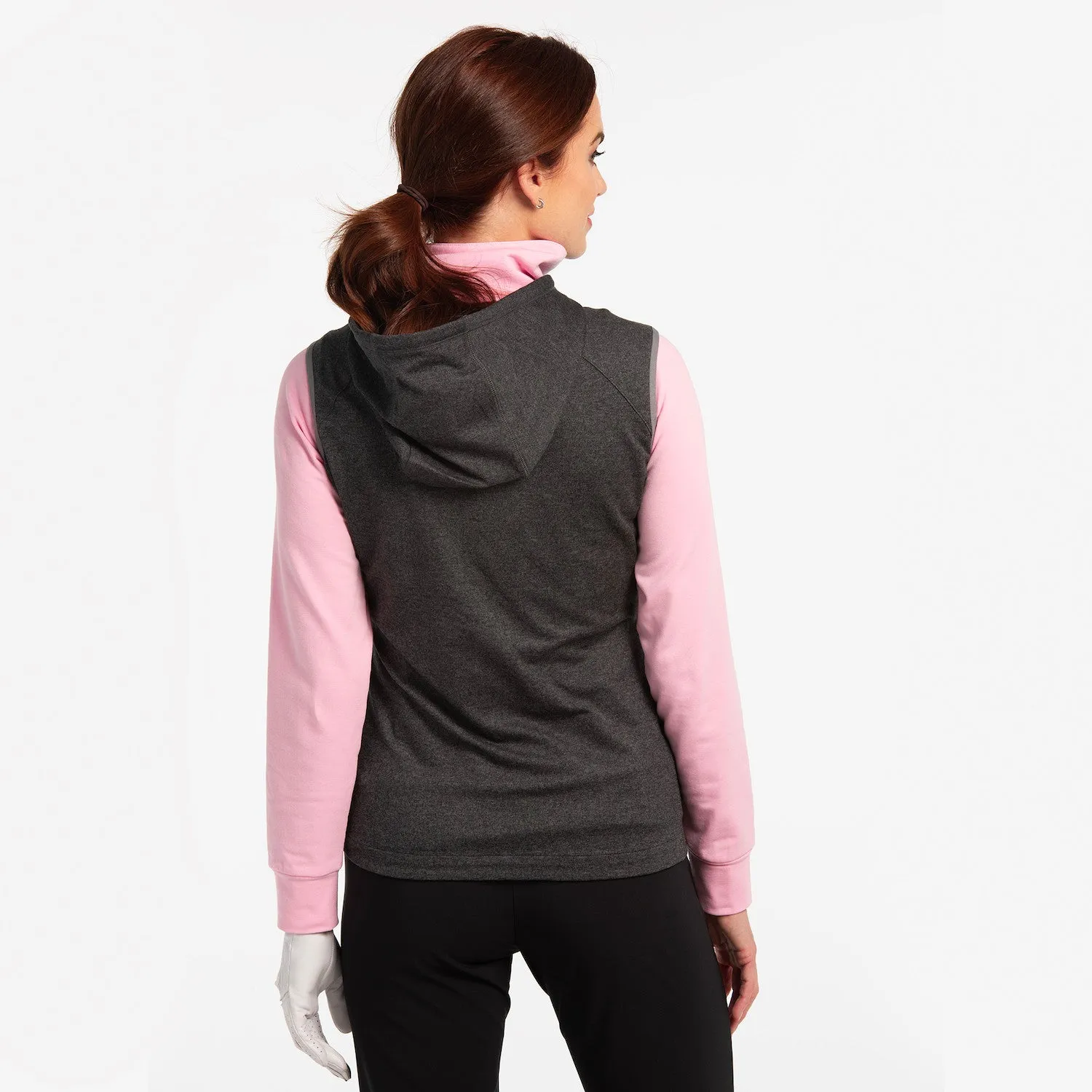 EP NY Mixed Media Hooded Vest