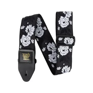 Ernie Ball Classic Jacquard Guitar Strap, Vanilla Rose