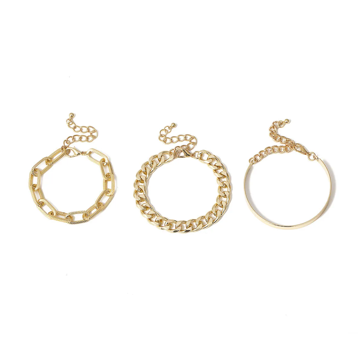 Fashion golden chain bracelet bracelet set