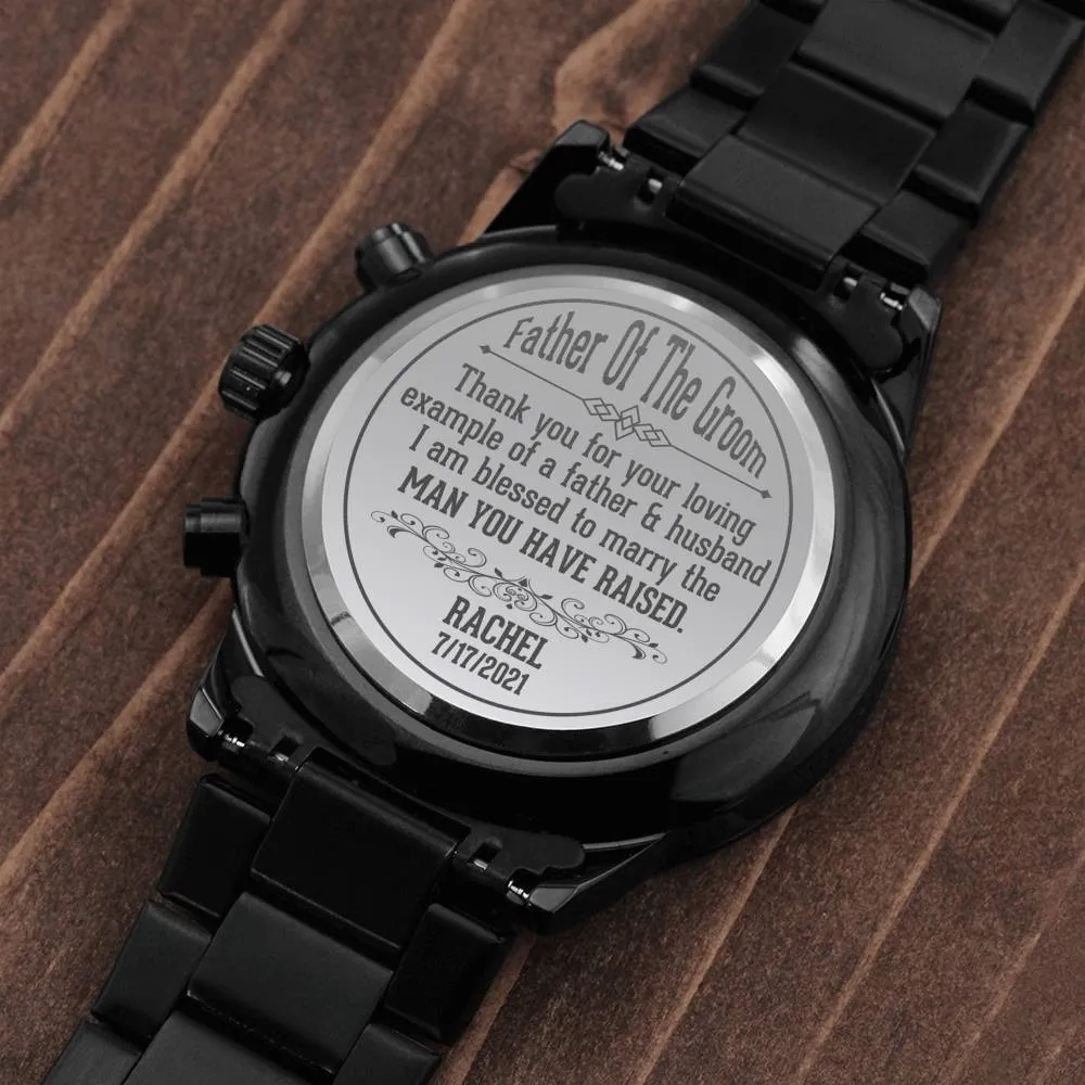 Father of the Groom Gift from Bride, Father of the Groom Watch, Wedding Day Gift for Father In Law