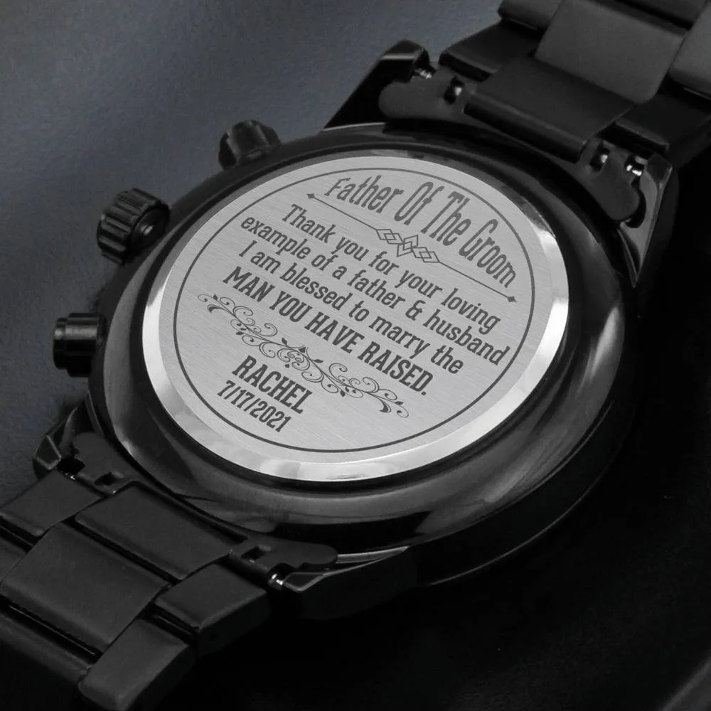 Father of the Groom Gift from Bride, Father of the Groom Watch, Wedding Day Gift for Father In Law