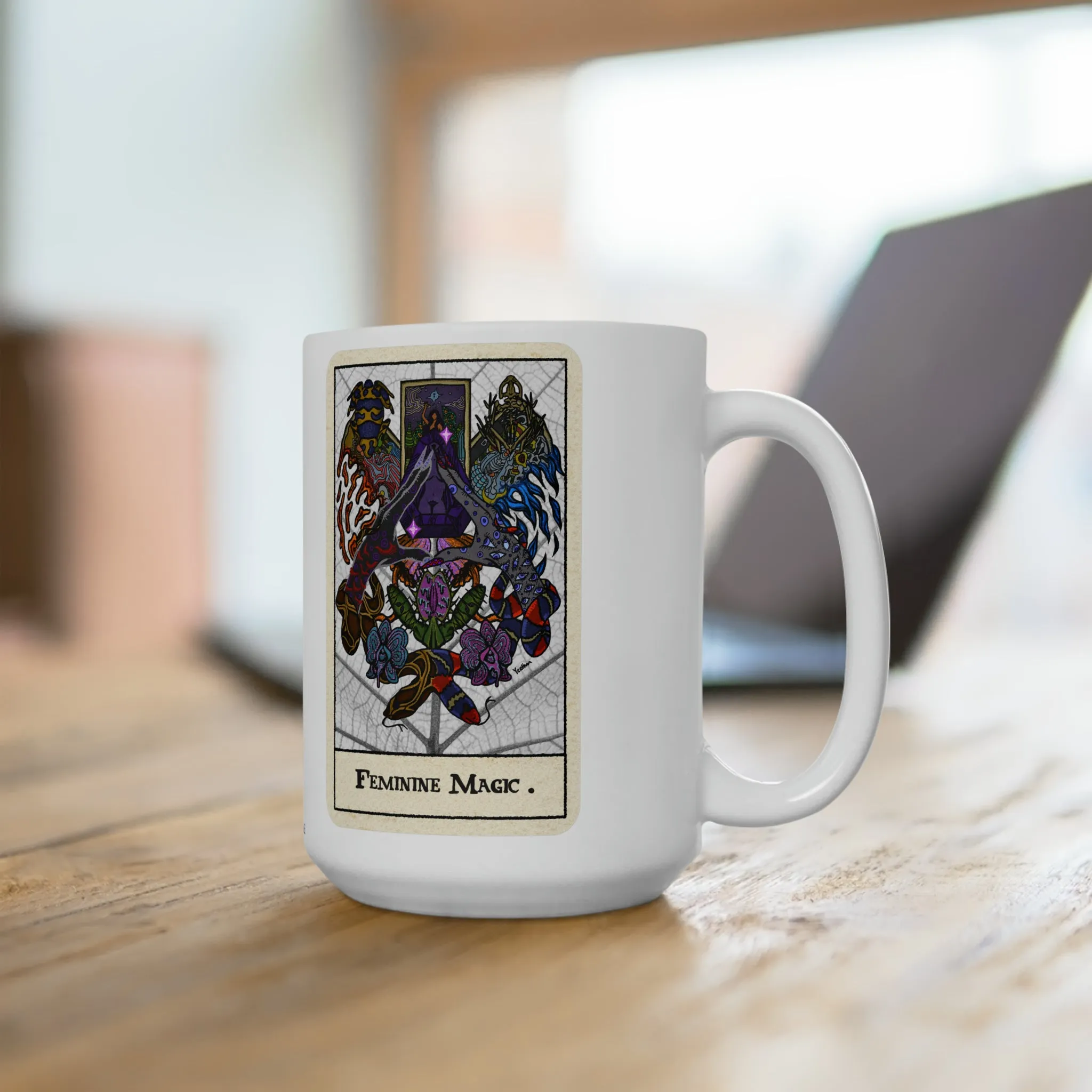Feminine Magic Ceramic Mug 15oz
