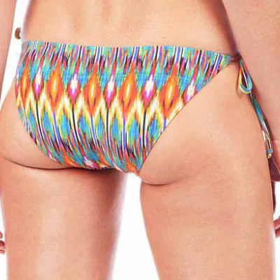 FINAL SALE Print String Bikini Bottom