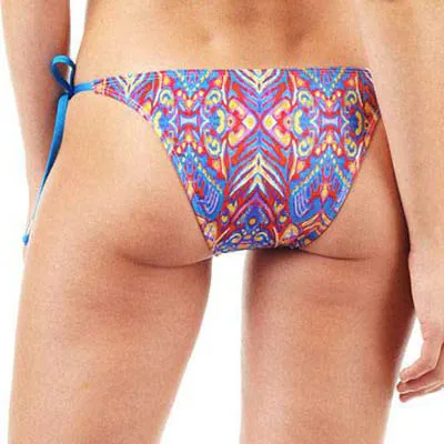 FINAL SALE Print String Bikini Bottom