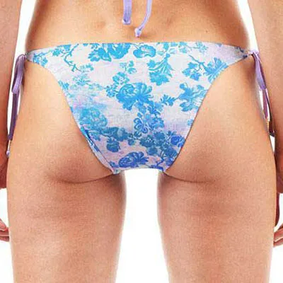 FINAL SALE Print String Bikini Bottom