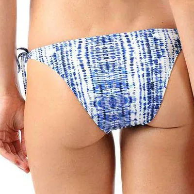 FINAL SALE Print String Bikini Bottom