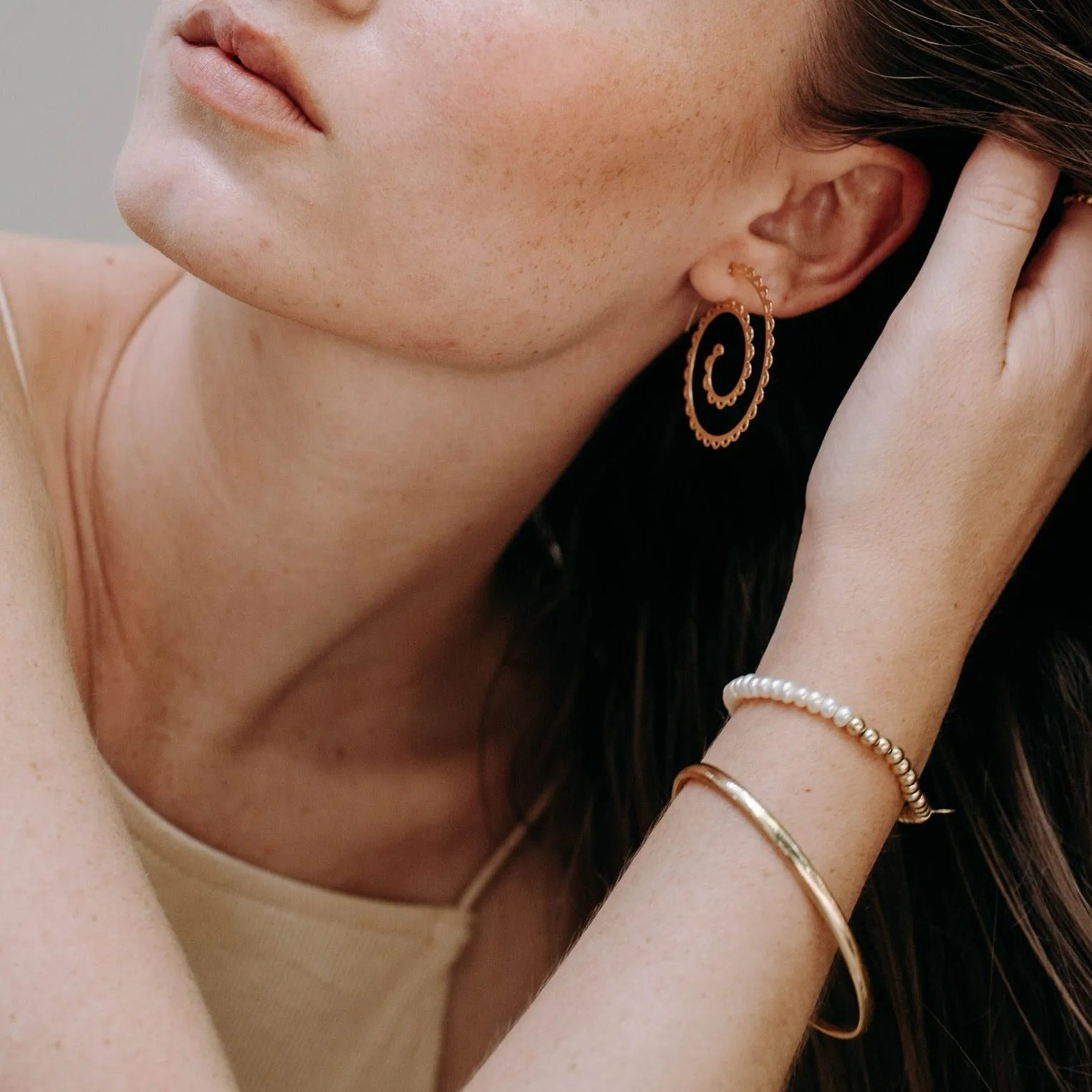 FLEX MEDIUM BANGLE BRACELET/GOLD