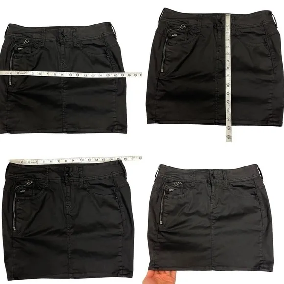 G-Star Raw mini skirt size 27 black fitted 2000 era