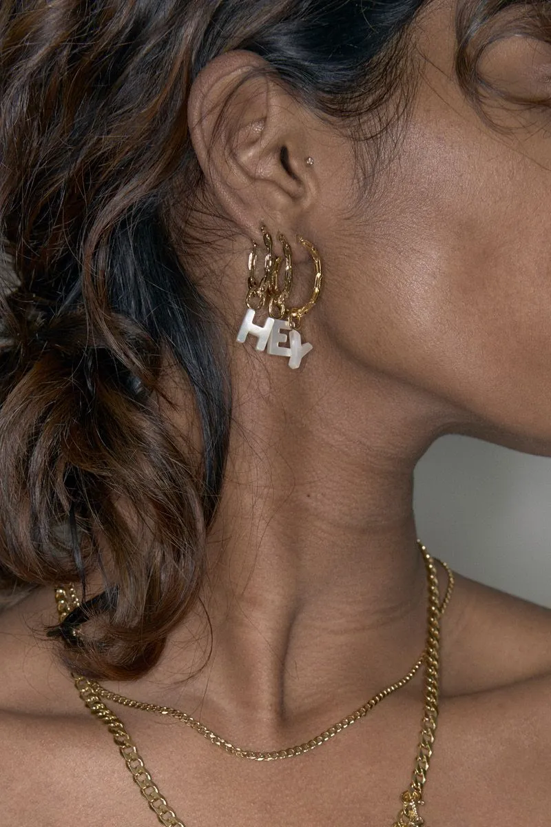 Gemma 18 Hoop - Gold
