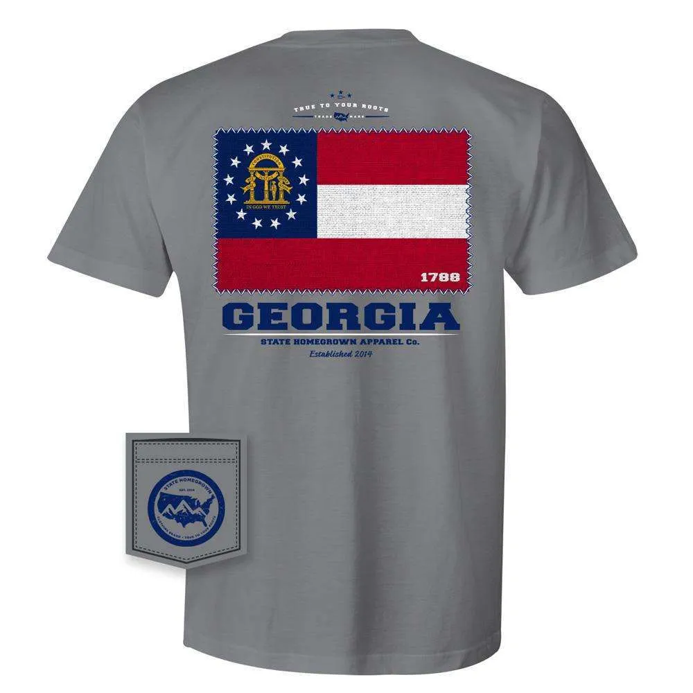 Georgia Flag Pocket Tee