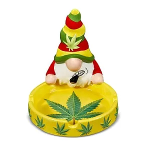 Gnome Ceramic Ashtray - (1 Count)
