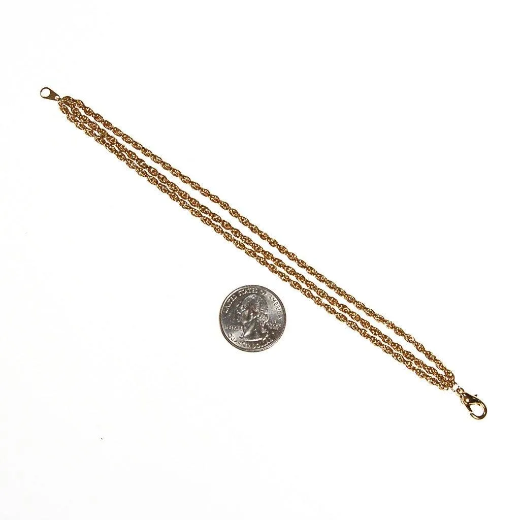 Gold Triple Chain Bracelet