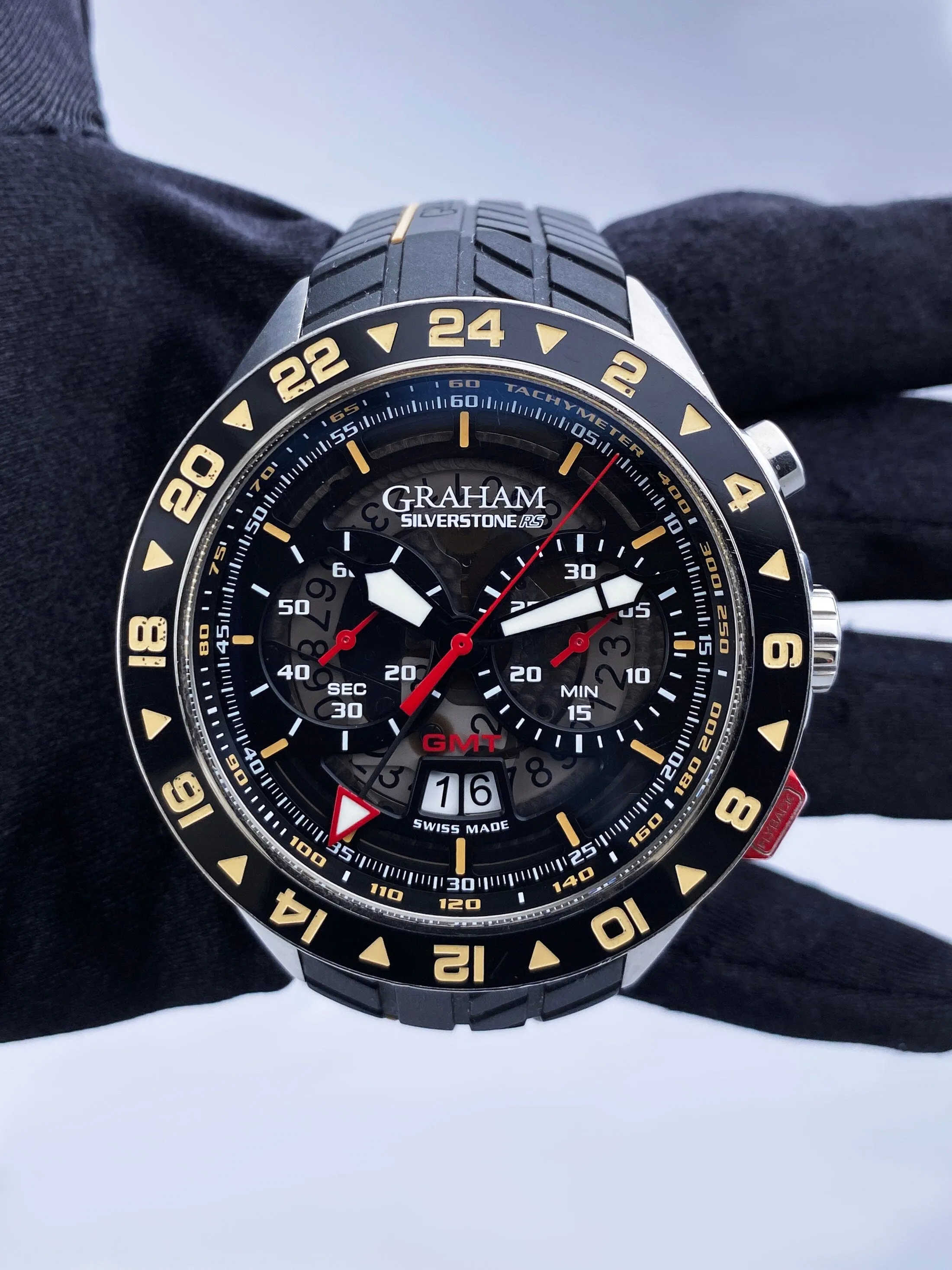 Graham Silverstone RS 2STDC.B08A.L119F GMT Chronograph Mens Watch