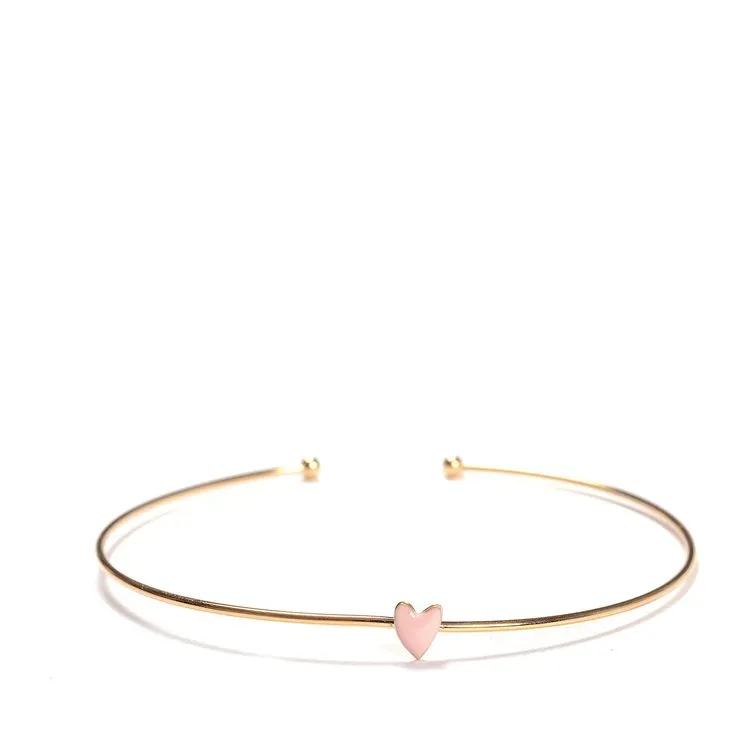 Grant Rose Poudre Heart Bangle