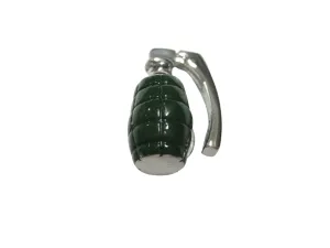 Green Toned Grenade Magnet