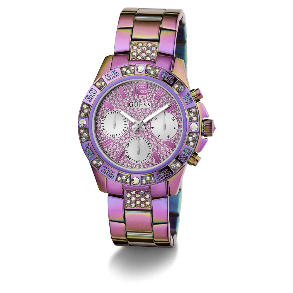 Guess Sport Majesty Sport Iridescent Crystal Bezel Men's Watch GW0771L4