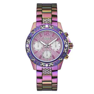 Guess Sport Majesty Sport Iridescent Crystal Bezel Men's Watch GW0771L4
