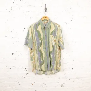 Headlock Vintage Floral Pattern Shirt - Green - XL