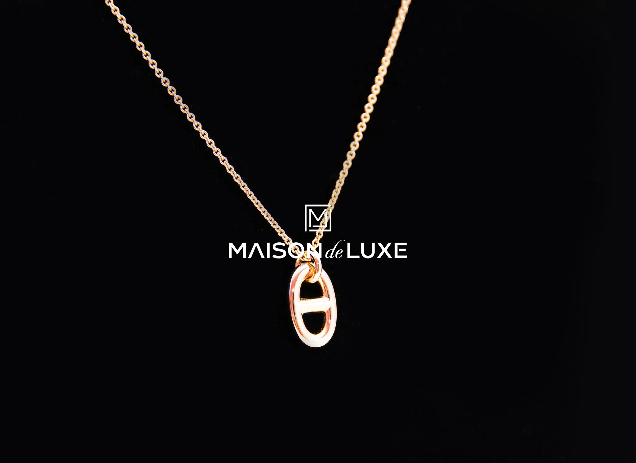 Hermes Rose Gold Farandole Pendant Necklace
