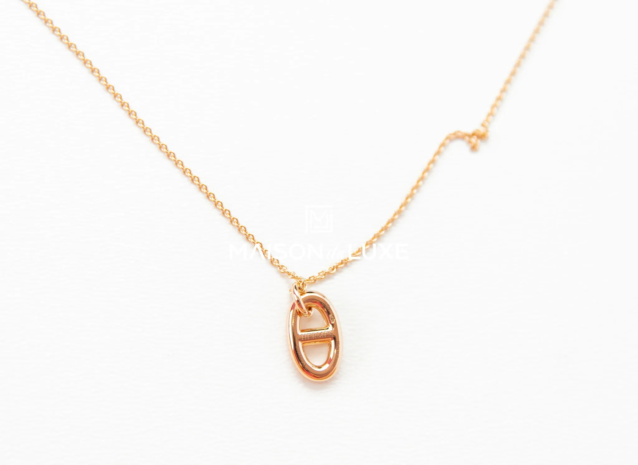 Hermes Rose Gold Farandole Pendant Necklace