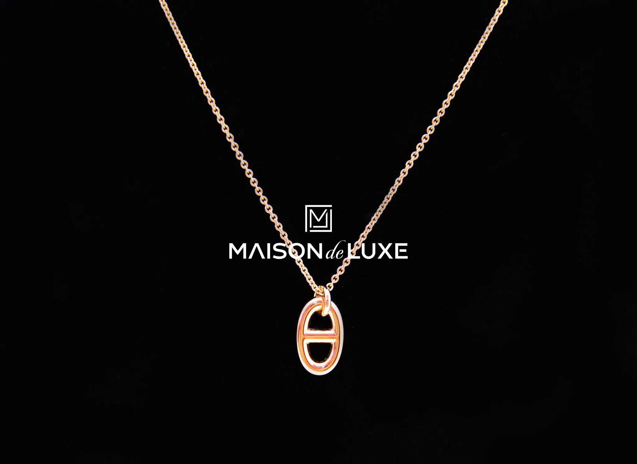Hermes Rose Gold Farandole Pendant Necklace