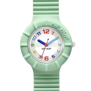 Hip Hop Light Green 32mm Numbers Collection Hwu0465 watch watch