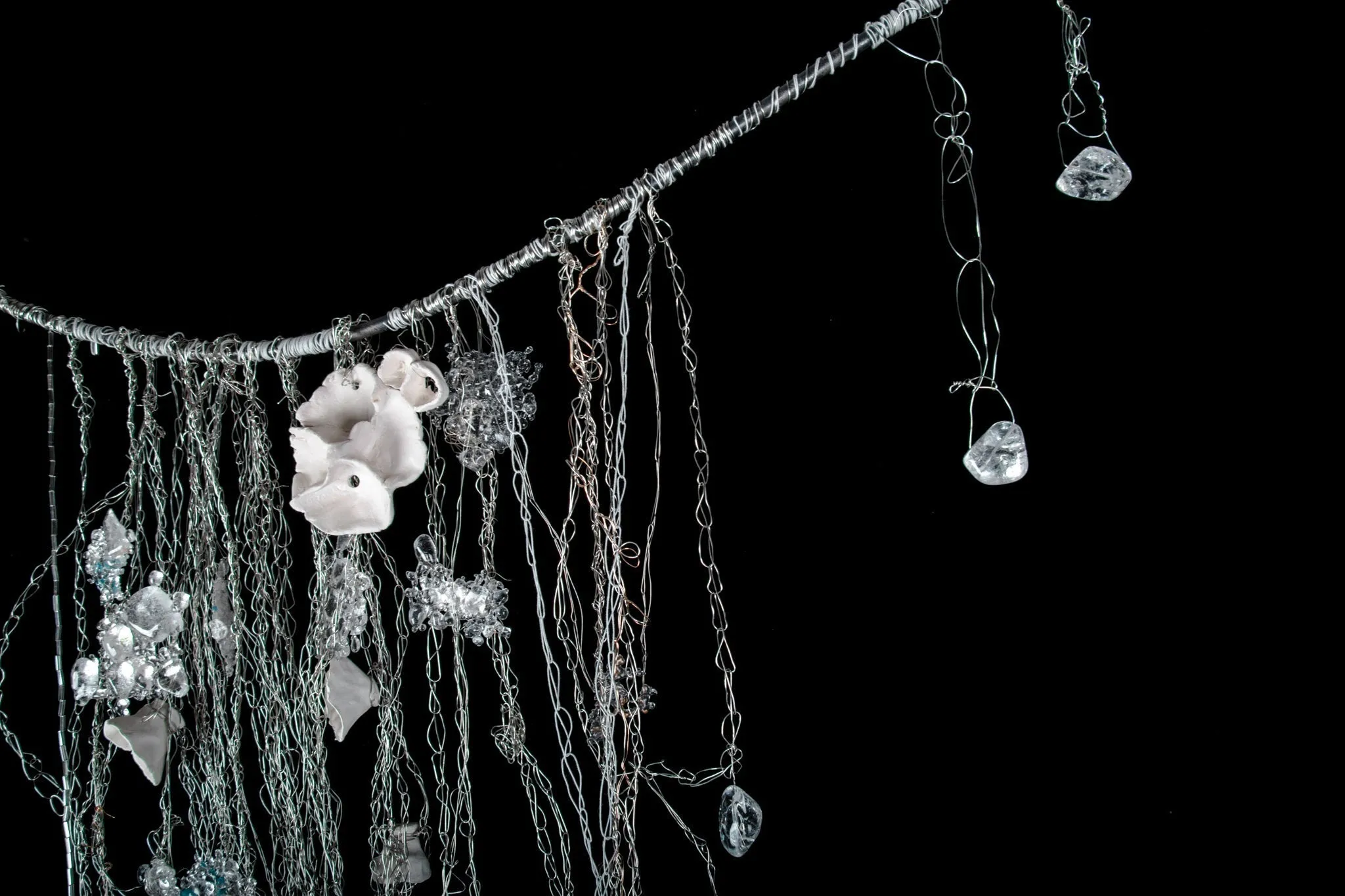 Installed Vitro Cataracta (Glass Waterfall) Tapestry