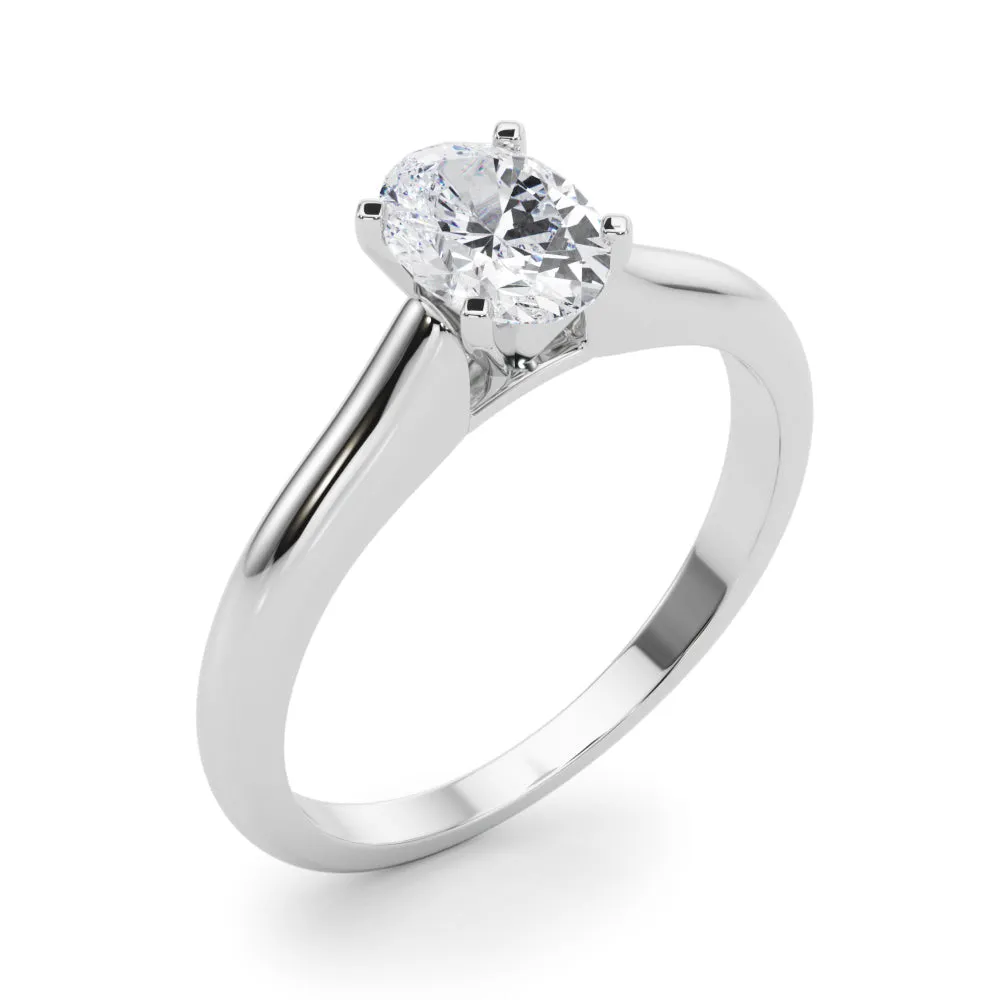Isabella Oval Lab Grown Diamond Solitaire Engagement Ring IGI Certified