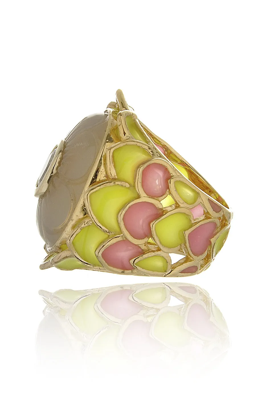 ISHARYA LOTUS Chalcedony Ring