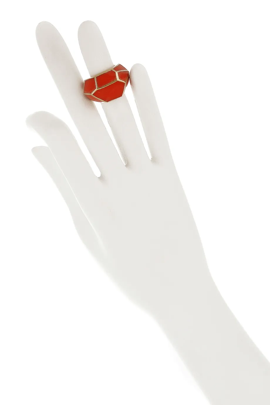 ISHARYA LOUVRE Coral Resin Ring