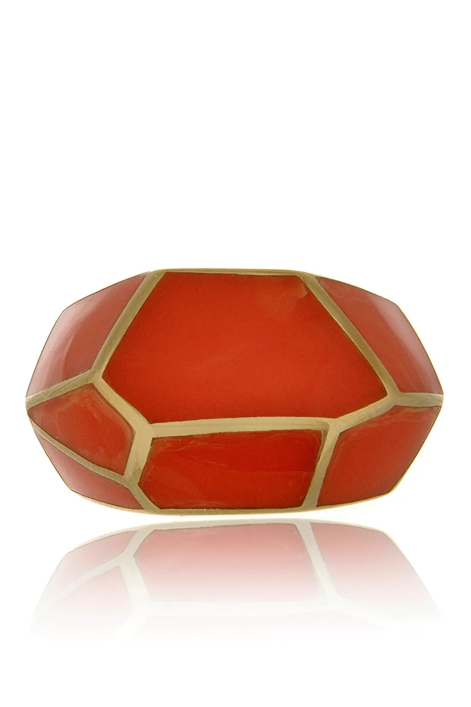 ISHARYA LOUVRE Coral Resin Ring