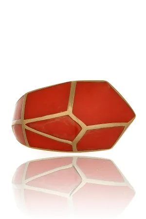 ISHARYA LOUVRE Coral Resin Ring
