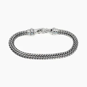 Italgem Stainless Steel Grano Wheat Men's Bracelet