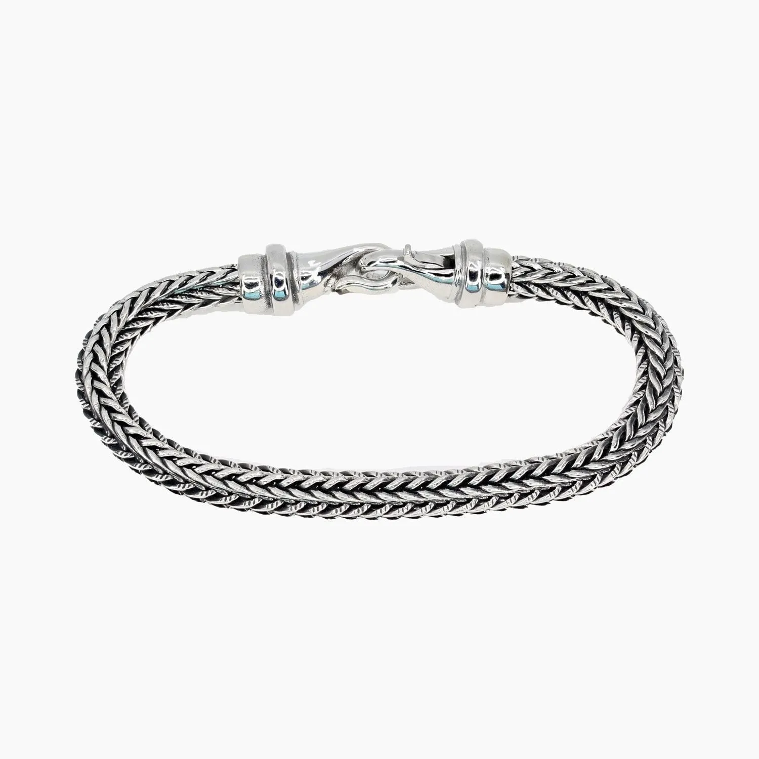 Italgem Stainless Steel Grano Wheat Men's Bracelet