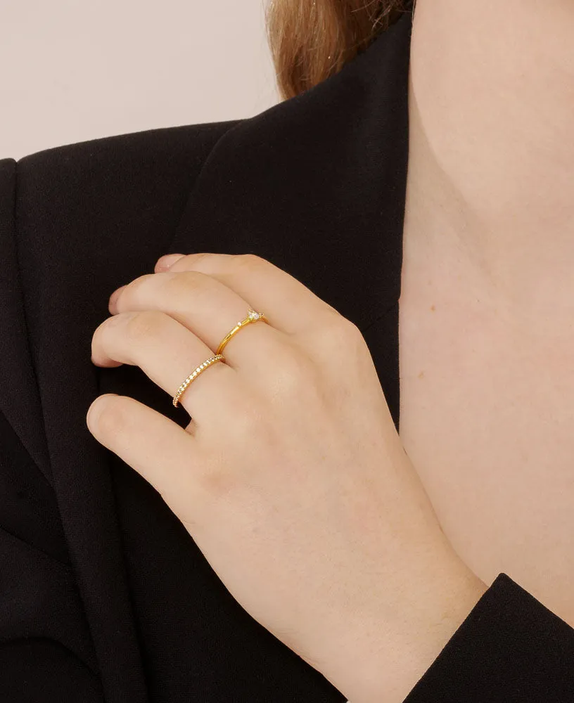 Jennifer Classic CZ 14k Gold Eternity Ring