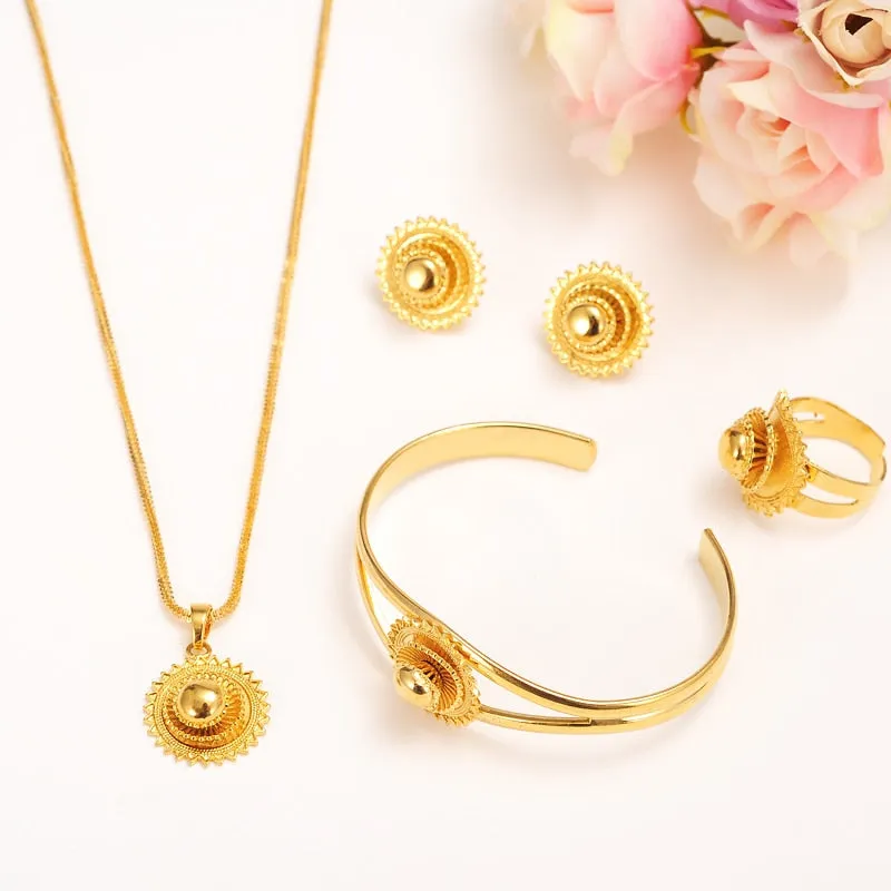Jill Scott 18 k Fine Gold Jewelry Set
