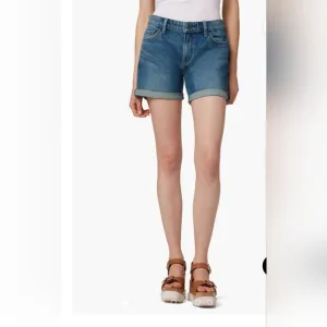 JOE'S THE 5&quot; SHORT MID RISE SHORT  VINTAGE STRETCH //ROLLED HEM // BURDEN SHORT